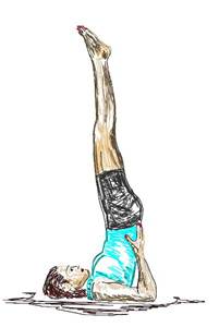 2. शारवानगासाना – Sarvangasana – Der Schulterstand