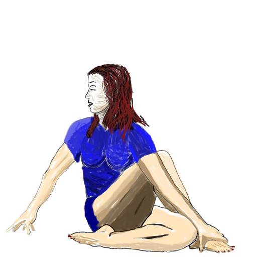 9.	अरधा मातसयेनद्रअसाना  Arda Matsyendrasana  Der Halbe Drehsitz